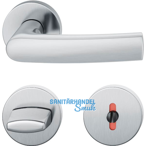 FSB Dr�ckergarnitur 12 1015 ASL auf Rosette WC DIN, Edelstahl matt