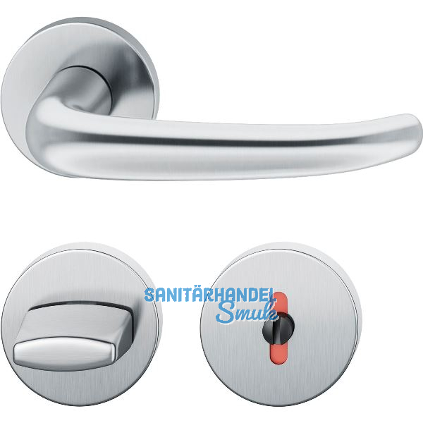 FSB Dr�ckergarnitur 12 1023 ASL auf Rosette WC, Edelstahl matt