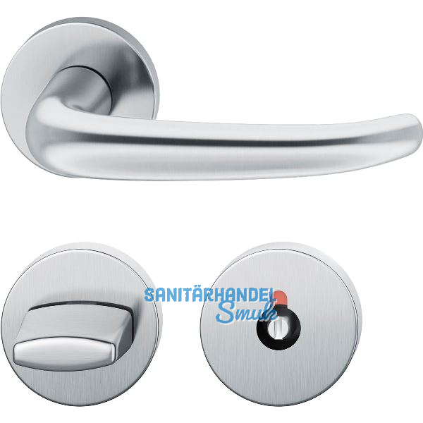 FSB Objekt Dr�ckergarnitur 72 1023 AGL auf Rosette WC, Edelstahl matt