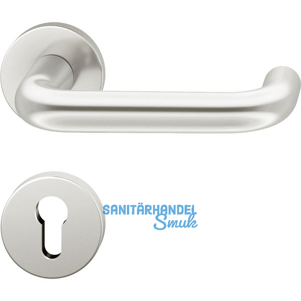 FSB Feuerschutz Dr�ckergarnitur 79 1070 AGL DIN PZ, silber eloxiert