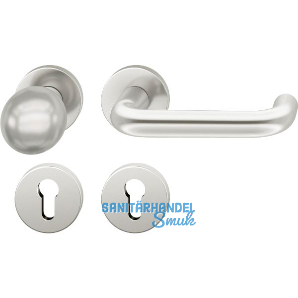 FSB Feuerschutz Wechselgarnitur 79 1070 AGL DIN PZ, rechts, silber eloxiert