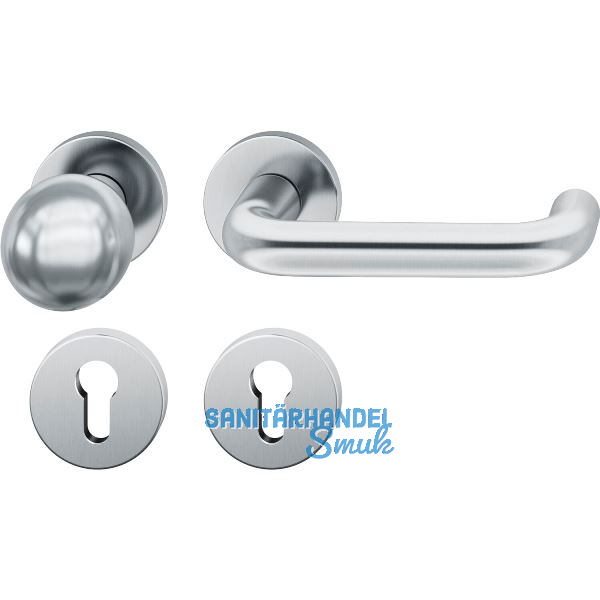 FSB Feuerschutz Wechselgarnitur 79 1070 AGL DIN PZ, rechts, Edelstahl matt