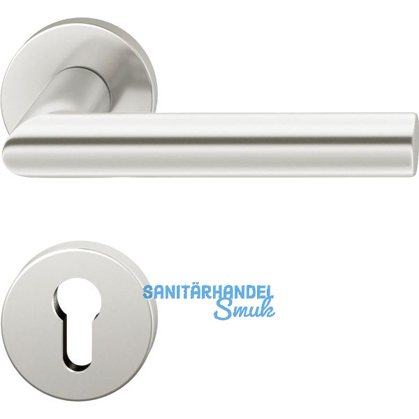 FSB Dr�ckergarnitur 12 1076 ASL auf Rosette PZ, silber eloxiert