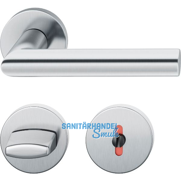 FSB Dr�ckergarnitur 12 1076 ASL auf Rosette WC, Edelstahl matt