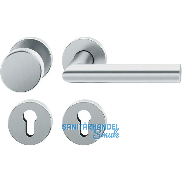 FSB Feuerschutz Wechselgarnitur 76 1076 AGL DIN PZ, rechts, Edelstahl matt