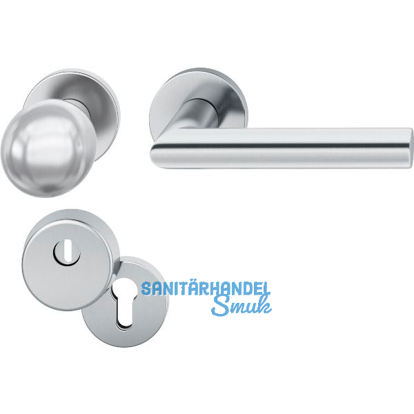 FSB Haust�rwechselgarnitur 12 1076 mit Kernziehschutz, Edelstahl matt