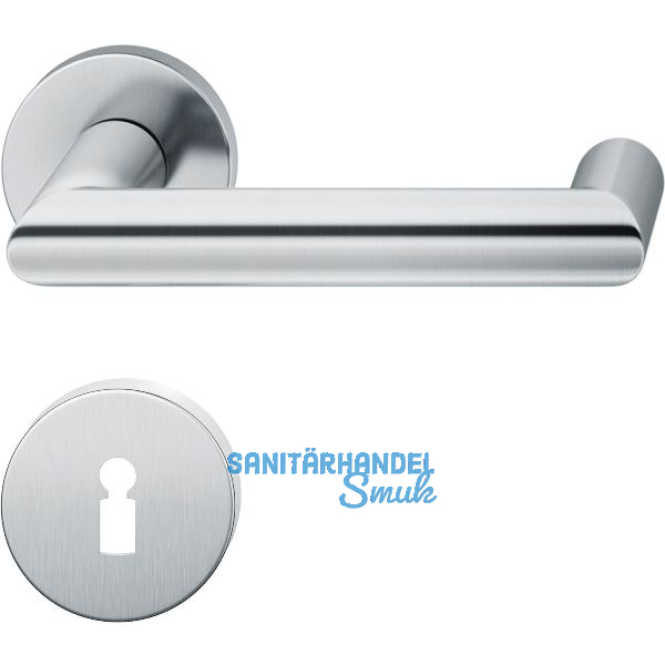 FSB Dr�ckergarnitur 12 1016 ASL auf Rosette BB, Edelstahl matt