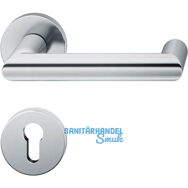 FSB Dr�ckergarnitur 12 1016 ASL auf Rosette PZ, Edelstahl matt