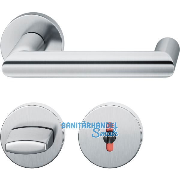 FSB Dr�ckergarnitur 12 1016 ASL auf Rosette WC DIN, Edelstahl matt