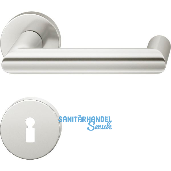 FSB Objekt Dr�ckergarnitur 72 1016 AGL auf Rosette BB, silber eloxiert