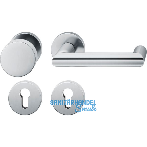 FSB Feuerschutz Wechselgarnitur 79 1016 AGL �NORM PZ, links, Edelstahl matt