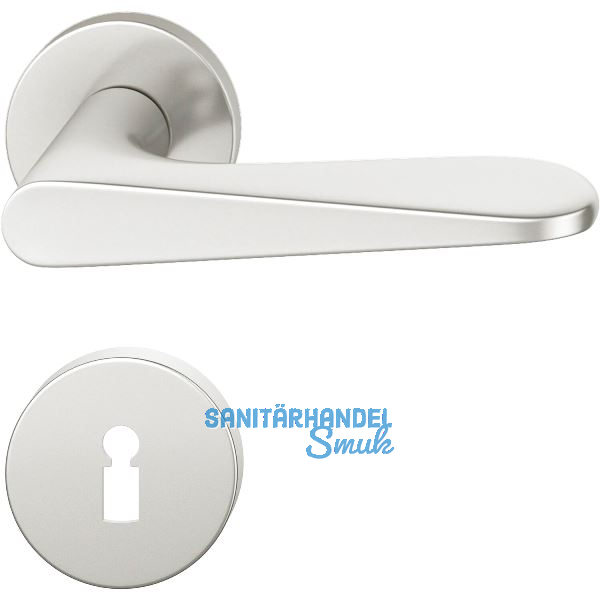 FSB Dr�ckergarnitur 12 1144 ASL auf Rosette BB, silber eloxiert