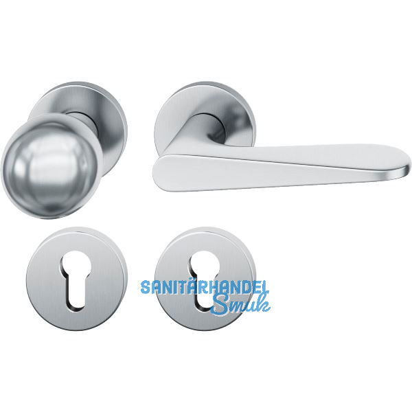 FSB Wechselgarnitur 12 1144 ASL auf Rosette PZ, Knopf drehbar, Edelstahl matt