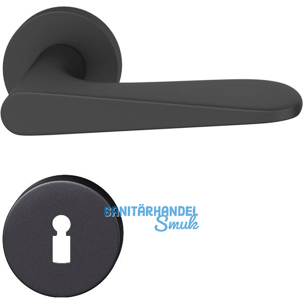 FSB Dr�ckergarnitur 12 1144 ASL auf Rosette BB, schwarz matt
