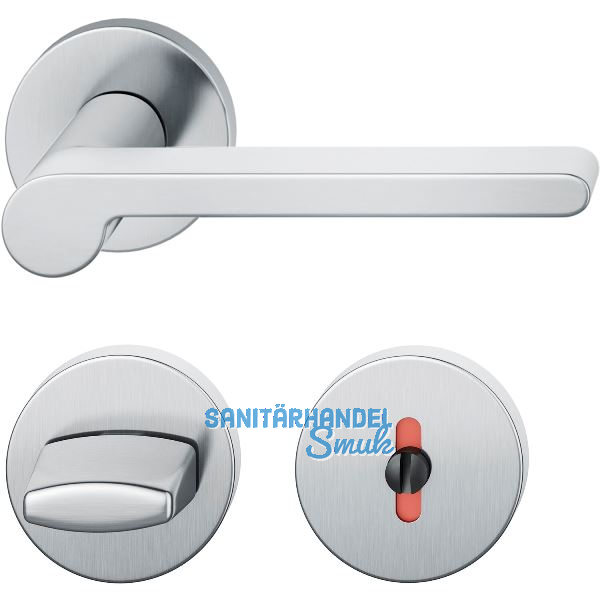 FSB Dr�ckergarnitur 12 1021 ASL auf Rosette WC, Edelstahl matt