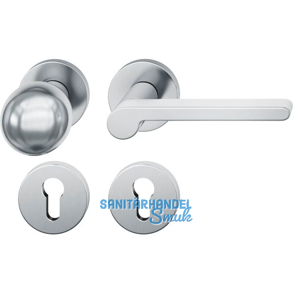 FSB Wechselgarnitur 12 1021 ASL auf Rosette PZ, Knopf drehbar,links, Edelstahl