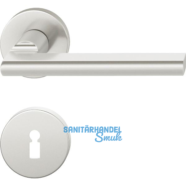 FSB Dr�ckergarnitur 12 1035 ASL auf Rosette BB, silber eloxiert