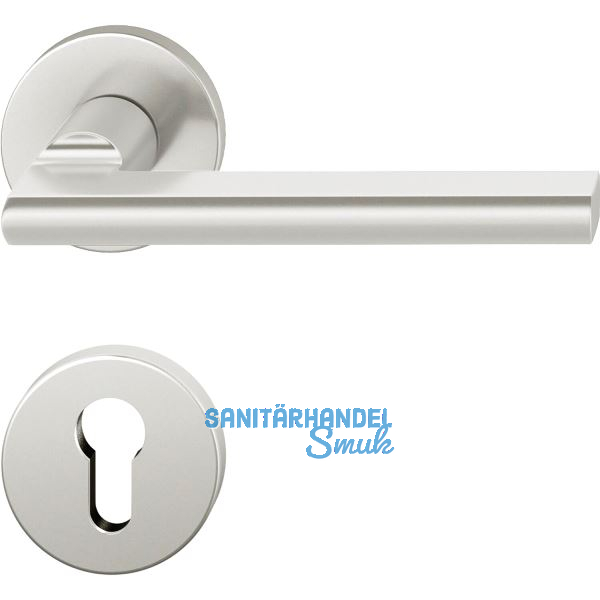 FSB Dr�ckergarnitur 12 1035 ASL auf Rosette PZ, silber eloxiert