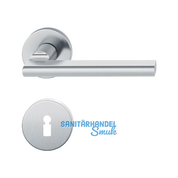 FSB Dr�ckergarnitur 12 1035 ASL auf Rosette BB, Edelstahl matt