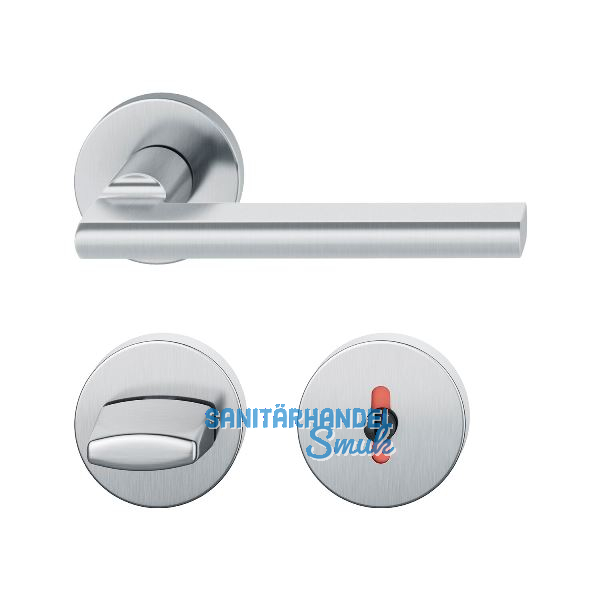 FSB Dr�ckergarnitur 12 1035 ASL auf Rosette WC DIN, Edelstahl matt