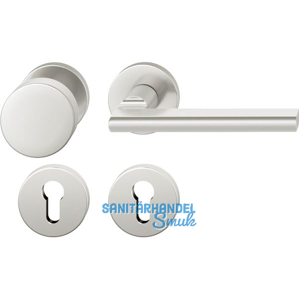 FSB Feuerschutz Wechselgarnitur 76 1035 AGL �NORM PZ, links, silber eloxiert