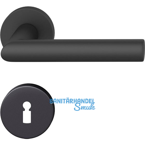 FSB Dr�ckergarnitur 12 1076 ASL auf Rosette BB, schwarz matt