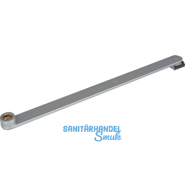 GEZE Hebel mit vernietetem Gleitstein silberfarbig 333 mm 079332