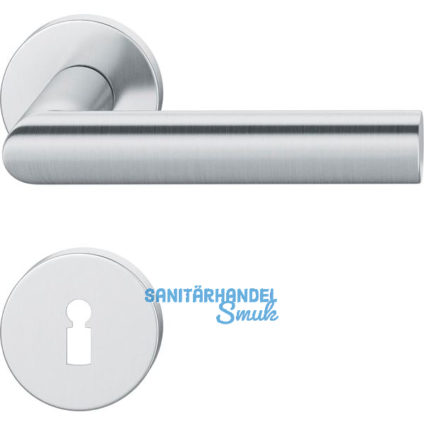 FSB Dr�ckergarnitur 12 1108 ASL auf Rosette BB, Edelstahl matt