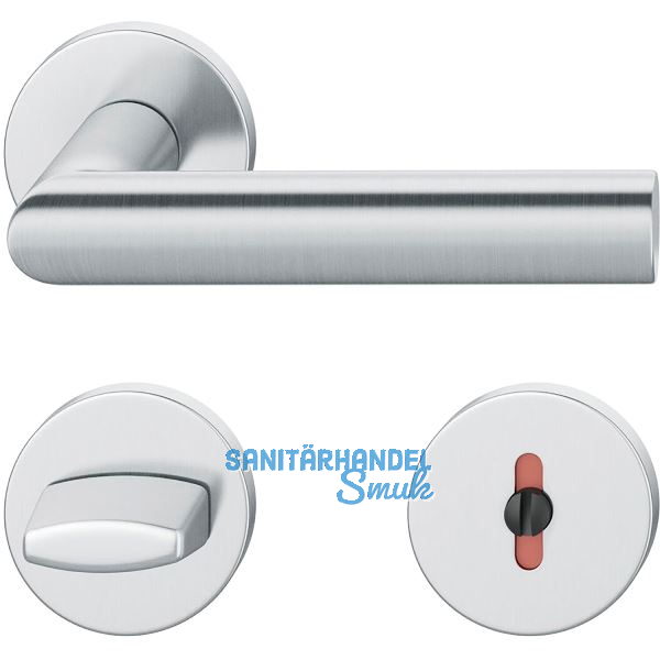 FSB Dr�ckergarnitur 12 1108 ASL auf Rosette WC DIN, Edelstahl matt