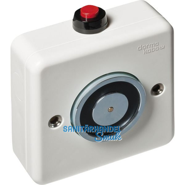 DORMAKABA Haftmagnet mit Unterbrechertaster 500 A wei� RAL 9016