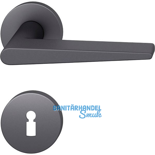 FSB Dr�ckergarnitur 12 1005 ASL auf Rosette BB, Aluminium schwarz matt