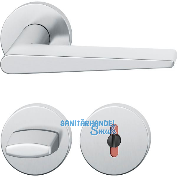FSB Dr�ckergarnitur 12 1005 ASL auf Rosette WC, Edelstahl matt