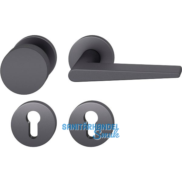 FSB Wechselgarnitur 12 1005 ASL auf Rosette PZ, Aluminium schwarz matt