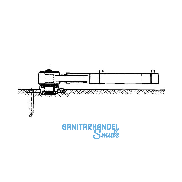GEZE Drehlager TS 500/550 flachkonisch, Stahl verzinkt