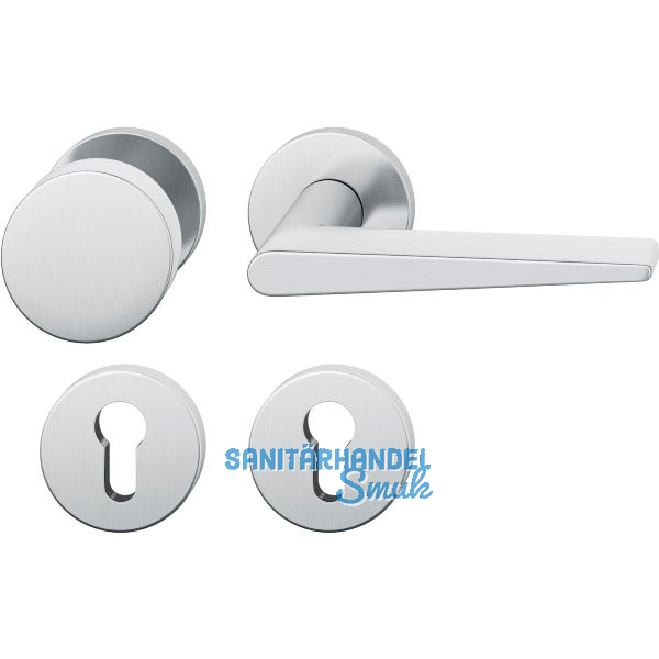 FSB Feuerschutz Wechselgarnitur 76 1005 AGL DIN PZ, rechts, Edelstahl matt