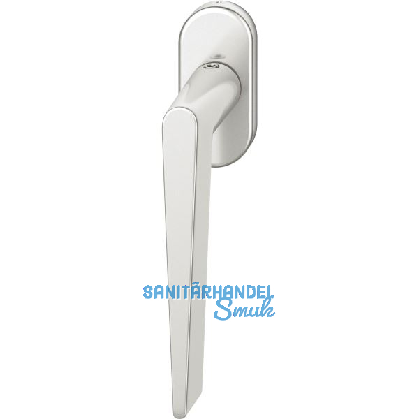 FSB Fenstergriff 34 1005 ovale Rosette, Aluminium silber eloxiert