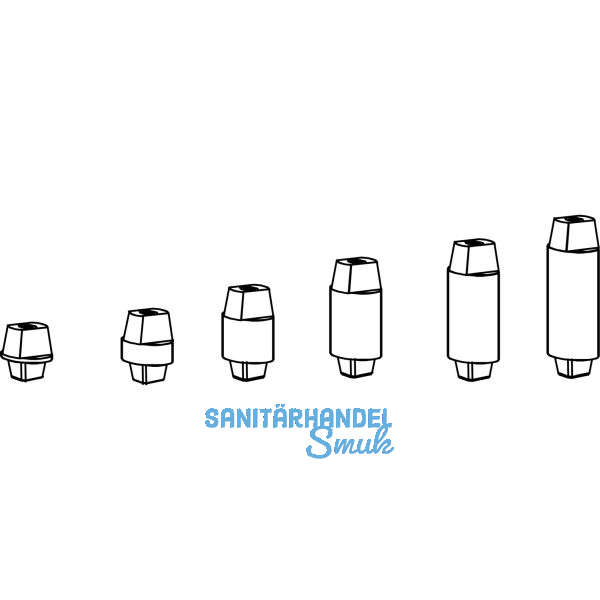 DORMAKABA Steckachse f�r BTS 75, 80, 84, Ma� X: 28 mm, Z: 23 mm, Stahl verzinkt