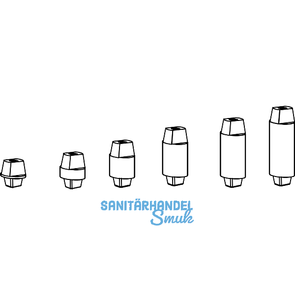 DORMAKABA Steckachse f�r BTS 75, 80, 84, Ma� X: 43 mm, Z: 38 mm, Stahl verzinkt
