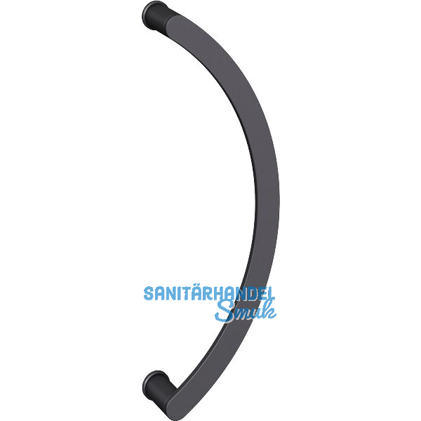 FSB T�rgriff 66 6551 halbrund, Lochabstand 450 mm, Aluminium schwarz matt