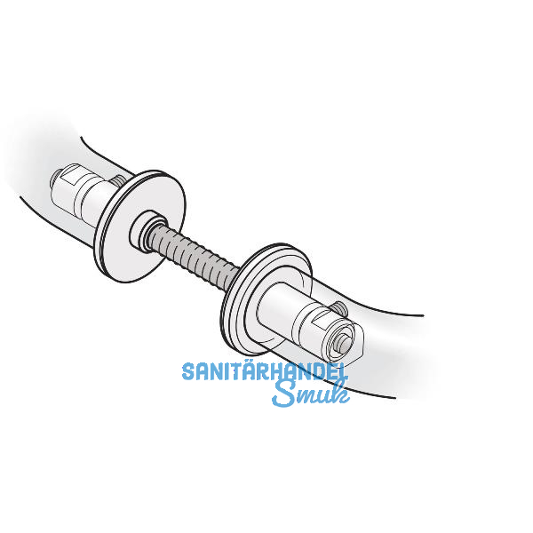 FSB Befestigungszubeh�r T�rgriffe paarweise, T�rst�rke 55 - 74 mm, Stahl
