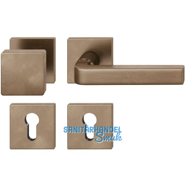 FSB Wechselgarnitur 12 1004 ASL auf Rosette PZ, Bronze dunkel patiniert