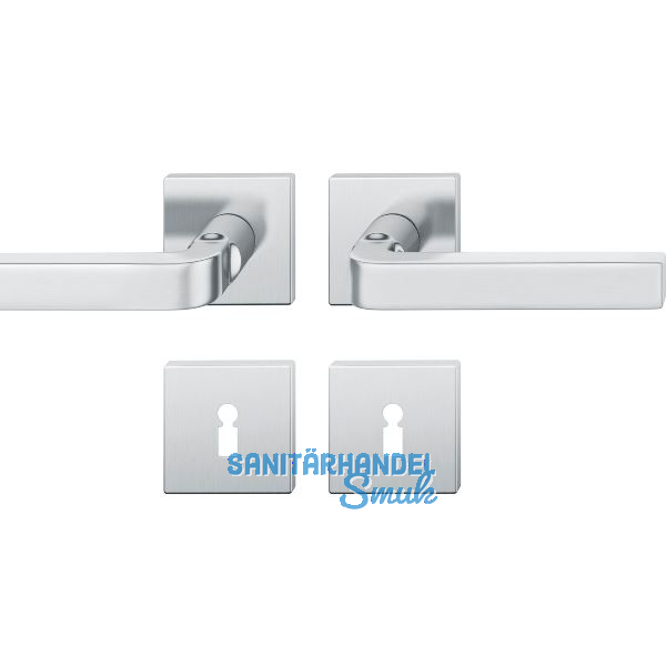 FSB Dr�ckergarnitur 12 1004 ASL auf Rosette BB, Edelstahl matt