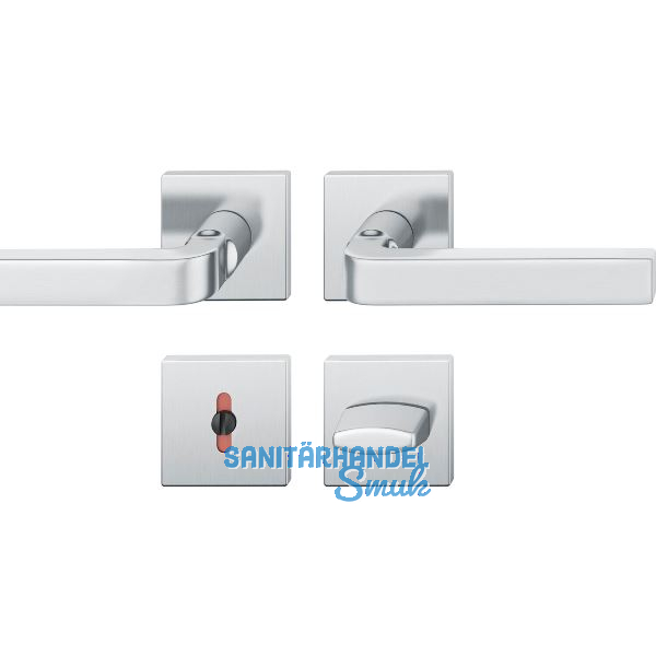 FSB Dr�ckergarnitur 12 1004 ASL auf Rosette WC, Edelstahl matt