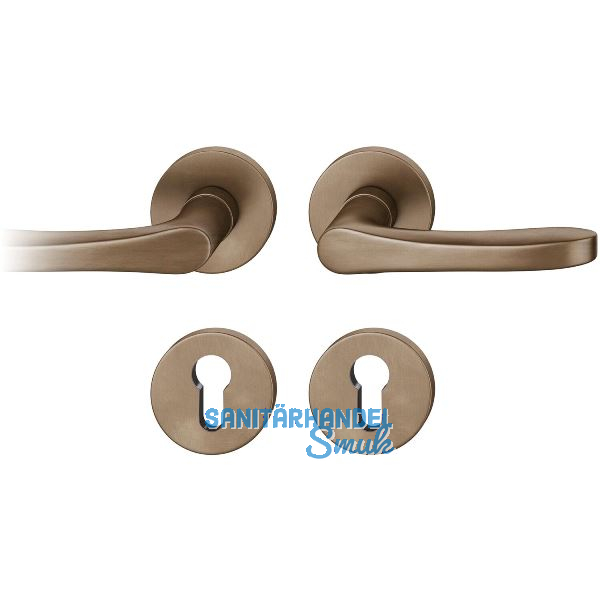 FSB Dr�ckergarnitur 12 1106 ASL auf Rosette PZ, Bronze dunkel patiniert