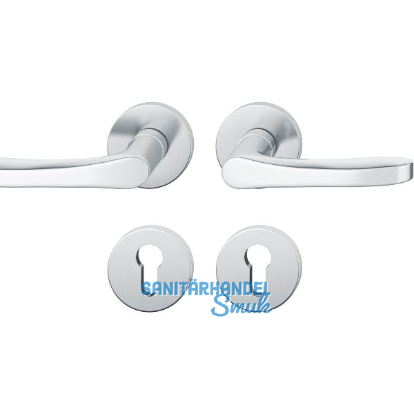 FSB Dr�ckergarnitur 12 1106 ASL auf Rosette PZ, Edelstahl matt