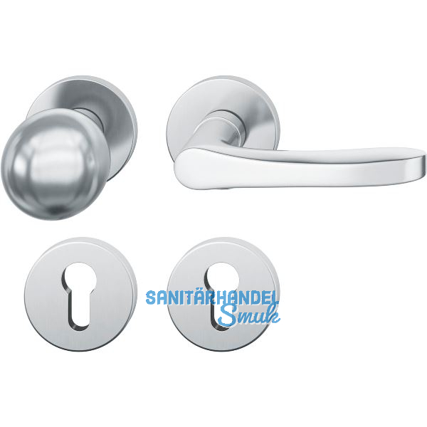 FSB Wechselgarnitur 12 1106 ASL auf Rosette PZ, Edelstahl matt