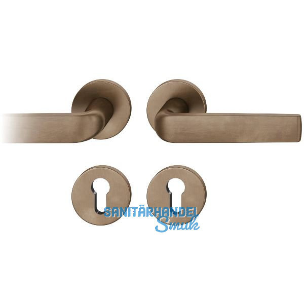 FSB Dr�ckergarnitur 12 1267 ASL auf Rosette PZ, Bronze dunkel patiniert