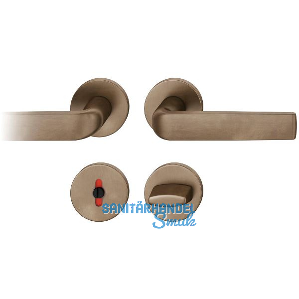 FSB Dr�ckergarnitur 12 1267 ASL auf Rosette WC, Bronze dunkel patiniert