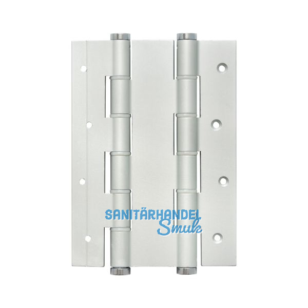 Pendelt�rband doppelt wirkend, Rollen � 16 mm, H�he 180 mm, silber eloxiert