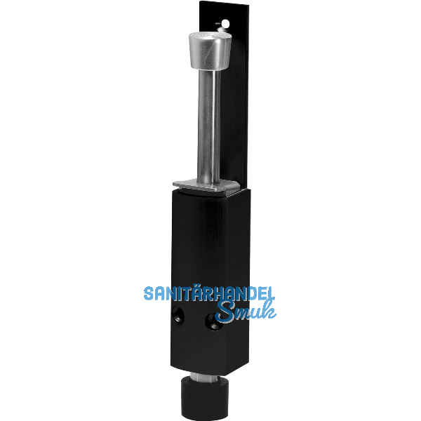 T�rfeststeller 1222 Hub 60 mm, 35 x 225 mm, Aluminium schwarz matt RAL 9005